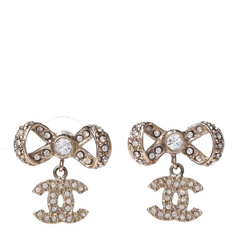 chanel bow earring|Chanel earrings price.